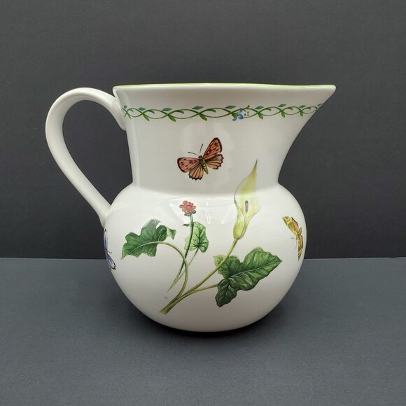 Studio Nova Garden Bloom Pitcher Floral Butterfly 60 Oz Pitcher - Picture 5 of 9